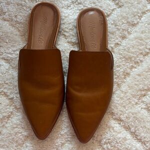 Madewell Women's Tan Leather Mules